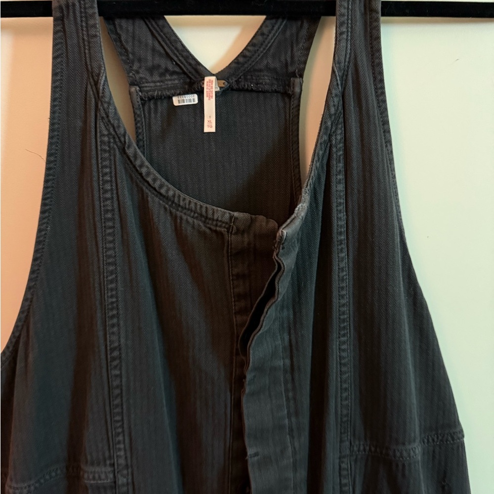 Free people  Gray Sleeveless Jumpsuit